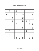 Sudoku - Medium A151 Print Puzzle