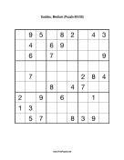 Sudoku - Medium A158 Print Puzzle