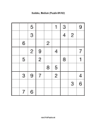 Sudoku - Medium A162 Print Puzzle
