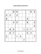 Sudoku - Medium A163 Print Puzzle