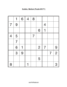 Sudoku - Medium A171 Print Puzzle
