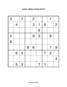 Sudoku - Medium A177 Print Puzzle