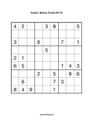 Sudoku - Medium A179 Print Puzzle