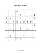 Sudoku - Medium A2 Print Puzzle