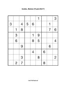 Sudoku - Medium A217 Print Puzzle