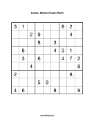 Sudoku - Medium A224 Print Puzzle