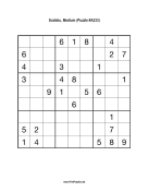 Sudoku - Medium A233 Print Puzzle