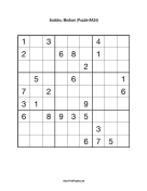 Sudoku - Medium A24 Print Puzzle