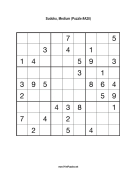 Sudoku - Medium A28 Print Puzzle