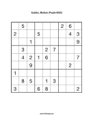 Sudoku - Medium A29 Print Puzzle