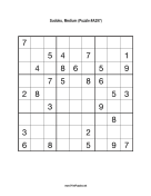 Sudoku - Medium A297 Print Puzzle