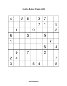 Sudoku - Medium A30 Print Puzzle
