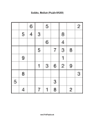 Sudoku - Medium A300 Print Puzzle