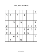 Sudoku - Medium A304 Print Puzzle
