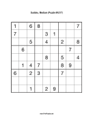 Sudoku - Medium A317 Print Puzzle