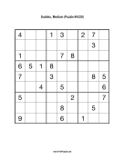Sudoku - Medium A320 Print Puzzle