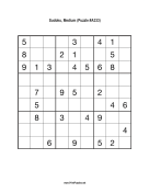 Sudoku - Medium A333 Print Puzzle