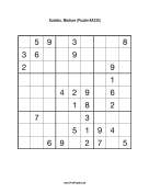 Sudoku - Medium A335 Print Puzzle