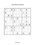 Sudoku - Medium A349 Print Puzzle