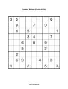 Sudoku - Medium A354 Print Puzzle