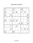 Sudoku - Medium A361 Print Puzzle