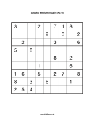 Sudoku - Medium A370 Print Puzzle