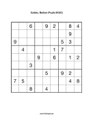 Sudoku - Medium A383 Print Puzzle