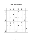 Sudoku - Medium A386 Print Puzzle