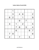 Sudoku - Medium A396 Print Puzzle