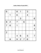 Sudoku - Medium A397 Print Puzzle