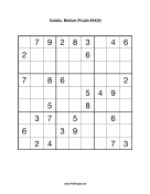 Sudoku - Medium A426 Print Puzzle
