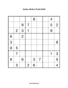 Sudoku - Medium A49 Print Puzzle