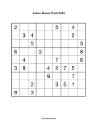 Sudoku - Medium A65 Print Puzzle