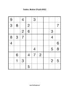 Sudoku - Medium A82 Print Puzzle