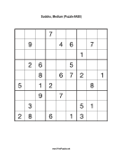 Sudoku - Medium A88 Print Puzzle