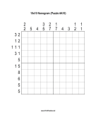 Nonogram - 10x10 - A10 Print Puzzle