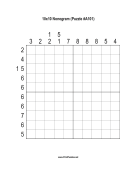 Nonogram - 10x10 - A101 Print Puzzle