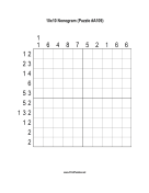 Nonogram - 10x10 - A109 Print Puzzle