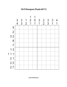 Nonogram - 10x10 - A111 Print Puzzle
