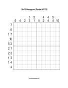 Nonogram - 10x10 - A112 Print Puzzle