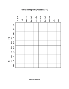 Nonogram - 10x10 - A114 Print Puzzle