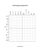 Nonogram - 10x10 - A115 Print Puzzle