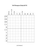 Nonogram - 10x10 - A119 Print Puzzle