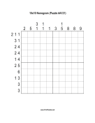 Nonogram - 10x10 - A121 Print Puzzle