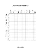 Nonogram - 10x10 - A122 Print Puzzle