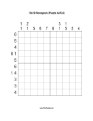 Nonogram - 10x10 - A124 Print Puzzle