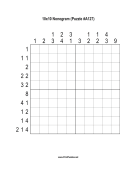 Nonogram - 10x10 - A127 Print Puzzle
