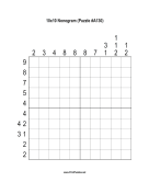 Nonogram - 10x10 - A130 Print Puzzle