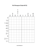 Nonogram - 10x10 - A132 Print Puzzle