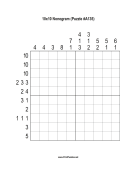 Nonogram - 10x10 - A135 Print Puzzle
